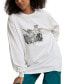 Women's Classic Long Sleeve Graphic Print Cotton T-Shirt