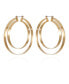 Gold-Tone Double Hoop Earrings