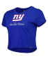 Women's Royal New York Giants Historic Champs T-shirt