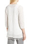 NIC+ZOE 153394 Women's Right on Track Tunic Sweater Petite Paper White Sz. PL