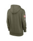 Women's Olive Indianapolis Colts 2022 Salute to Service Performance Pullover Hoodie