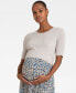 Women's Animal Print Short Sleeve 2 in 1 Maternity and Nursing Dress