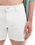 ASOS DESIGN skinny shorter length denim short in white