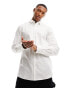 New Look long sleeve poplin shirt in white