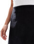 Nobody's Child Petite Stockholm mini cord skirt in black