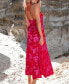 Women's Floral Print Halterneck Maxi Beach Dress