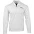 SHOEBACCA Long Sleeve HalfZip Mock Neck Pullover Sweatshirt Mens White Casual At