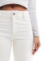 Mango wide leg jeans in off white