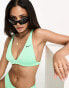 Nike Swimming Essentials bralette bikini top in green