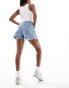 Kyo The Brand embellished distressed denim shorts in blue wash