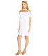 Tommy Bahama 299205 Linen Dye Off-The-Shoulder Dress Cover-Up White LG (US 14)