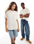 Dickies dendron short sleeve back print t-shirt in off white- exclusive to asos