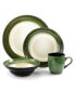 Libra 16 Piece Luxurious Stoneware Dinnerware, Service for 4