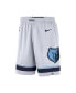 Men's White, Navy Memphis Grizzlies 2020/21 Association Edition Performance Swingman Shorts