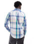 GANT seersucker madras check shirt in white