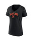 Women's Black Maryland Terrapins Evergreen Campus V-Neck T-shirt