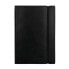 LIDERPAPEL A5 imitation leather notebook 120 sheets 70g/m2 horizontal without margin