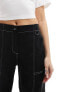 AllSaints Fran cuffed trouser in black