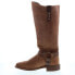 Abilene Boots 9195 Womens Brown Leather Slip On Cowboy Western Boots