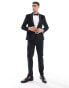 ASOS DESIGN slim tuxedo suit jacket in black velvet