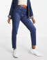 Levi's high waisted mom jean in dark wash blue