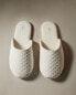 Embroidered fabric slippers