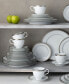 Charlotta Platinum 60 Piece Dinnerware Set, Service for 12