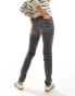 Morgan high waisted skinny jeans in grey wash