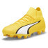 Puma Ultra Pro Firm GroundArtificial Ground Lace Up Soccer Cleats Mens Yellow Sn