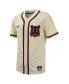 Men's Natural Cincinnati Bearcats Replica Full-Button Baseball Jersey