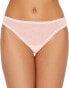 OnGossamer 290449 Gossamer Mesh Low-Rise Thong Panty, Mauve Chalk, Large