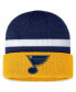 Men's Navy, Gold St. Louis Blues Fundamental Cuffed Knit Hat