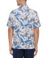 Men's Tropical Floral-Print Linen Blend Shirt