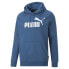 Puma Ess Logo Pullover Hoodie Mens Blue Casual Outerwear 67321618