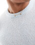 ASOS DESIGN ligthweight brushed knitted jumper in light blue