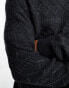 ONLY & SONS crew neck textured knitted jumper in navy