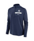 Women's Navy New York Yankees Primetime Local Touch Pacer Quarter-Zip Top