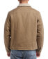 Men's Sherpa Lined Canvas Twill Trucker Jacket