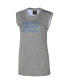 Women's Gray Los Angeles Chargers No Sweat Tank Top