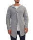 Men's Modern Hooded Two Button Knit Cardigan