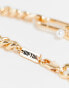 WFTW pearl clasp chain necklace in gold