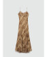 Women's Snake Print Chiffon Dress