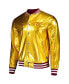 Men's Gold Washington Commanders Metallic Bomber Full-Snap Jacket