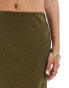 Nobody's Child Petite Mila midaxi skirt in khaki