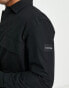 Calvin Klein cotton nylon overshirt in black