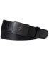 Men's Plaque-Buckle Leather Belt