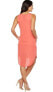 Heather 241146 Womens Silk Scoop Neck Sleeveless Tank Dress Melon Size X-Large