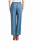 Juniors' Cotton Pull-On Wide-Leg Washed Denim Pants