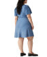 Plus Size Delray V-Neck Short-Sleeve Dress