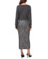 Women's Cable-Knit Shine Pull-On Midi Sweater Skirt